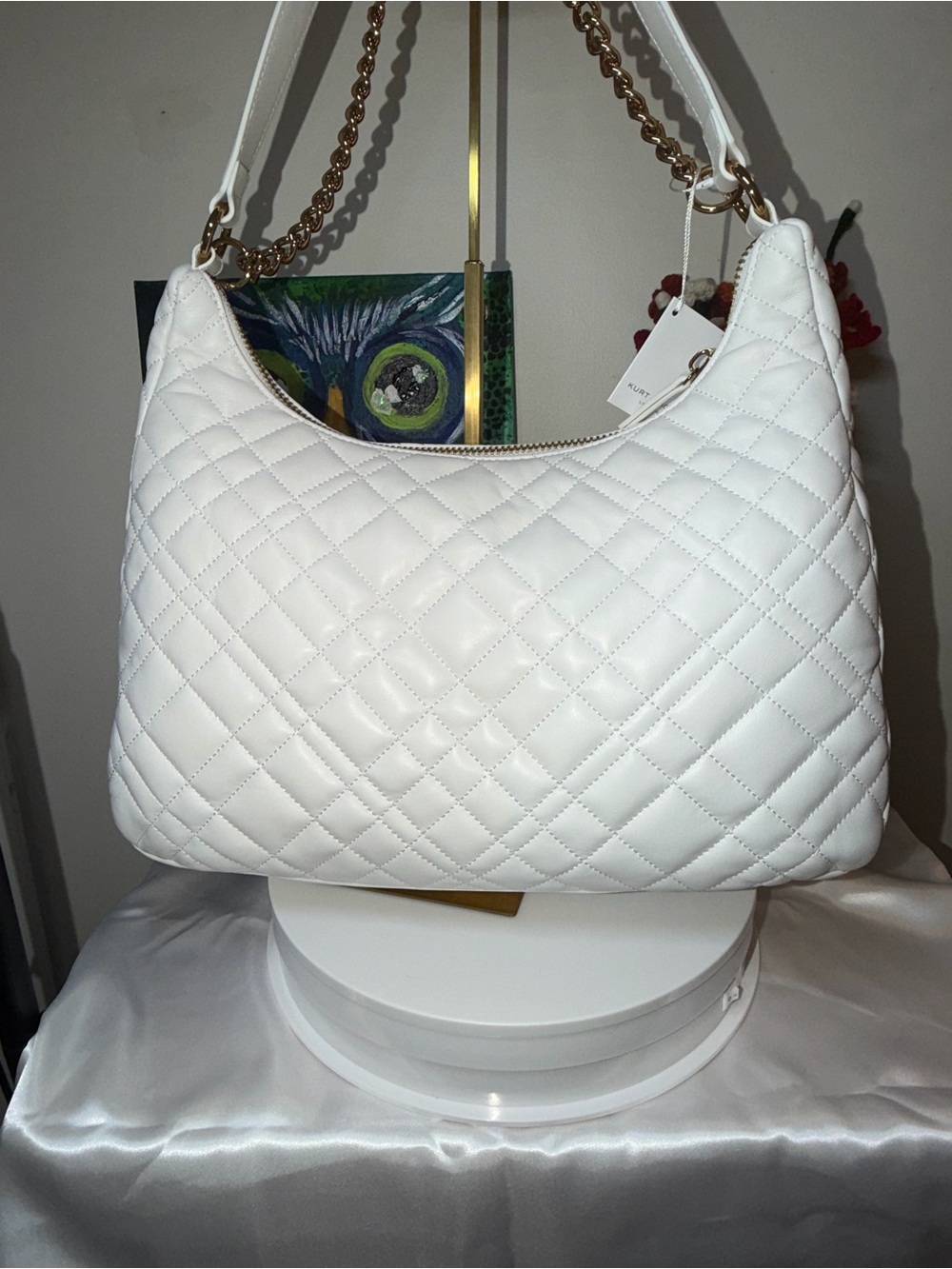 Kurt Geiger White Brixton Large Hobo NWT - Picture 4 of 7